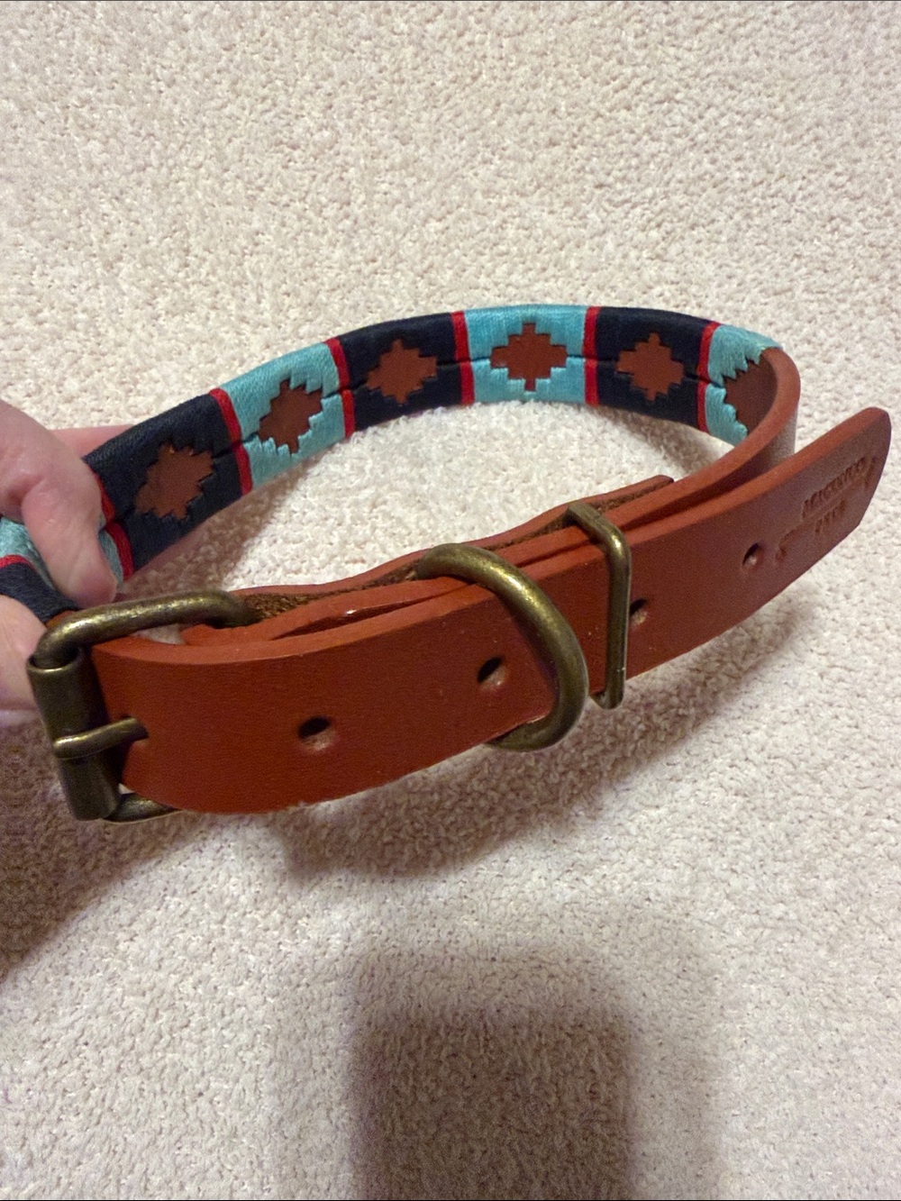 Macondo Western Leather Dog Collar
